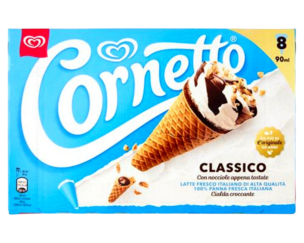 ALGIDA CORNETTO X 8 gr 480
