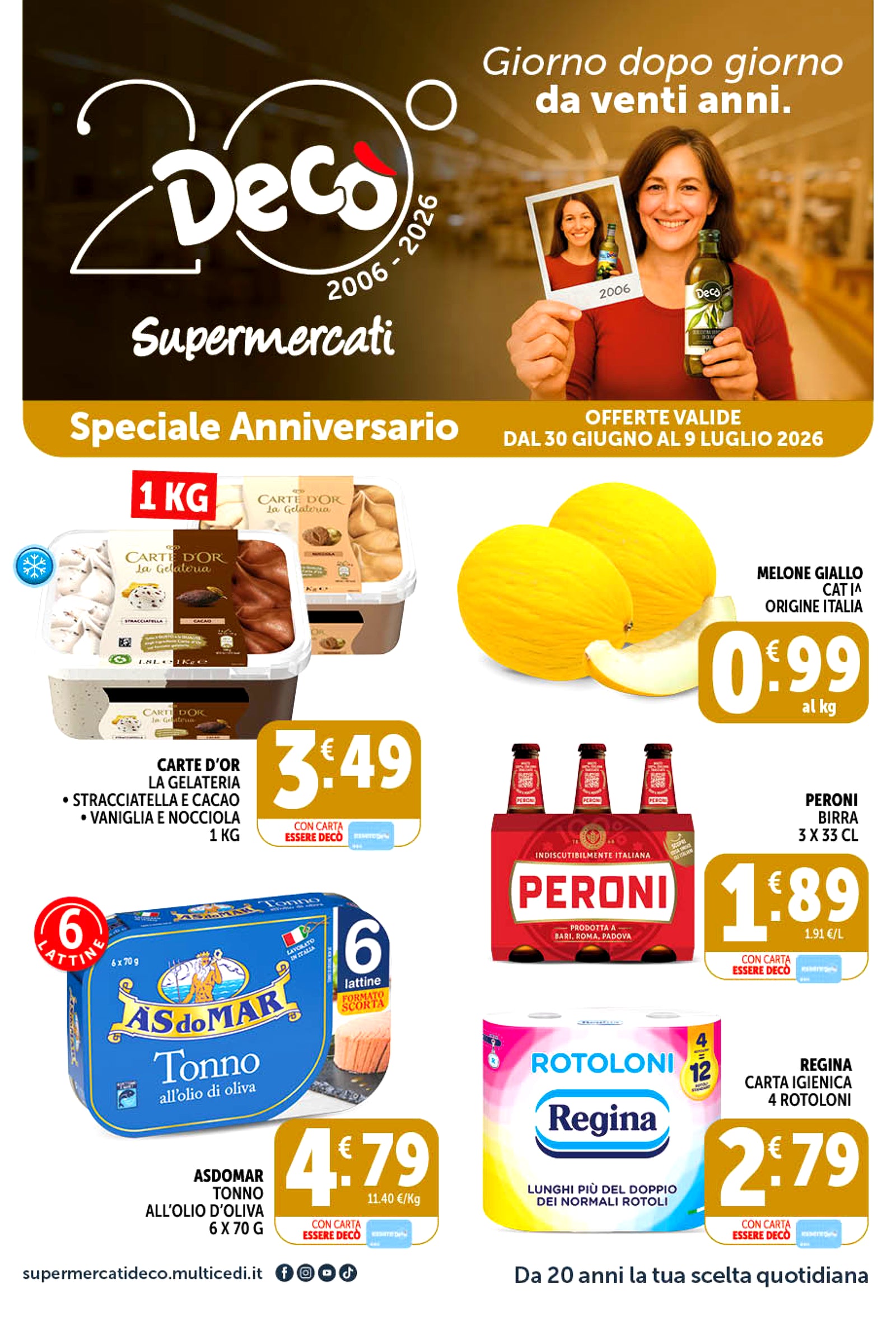Prima pagina del volantino offerte