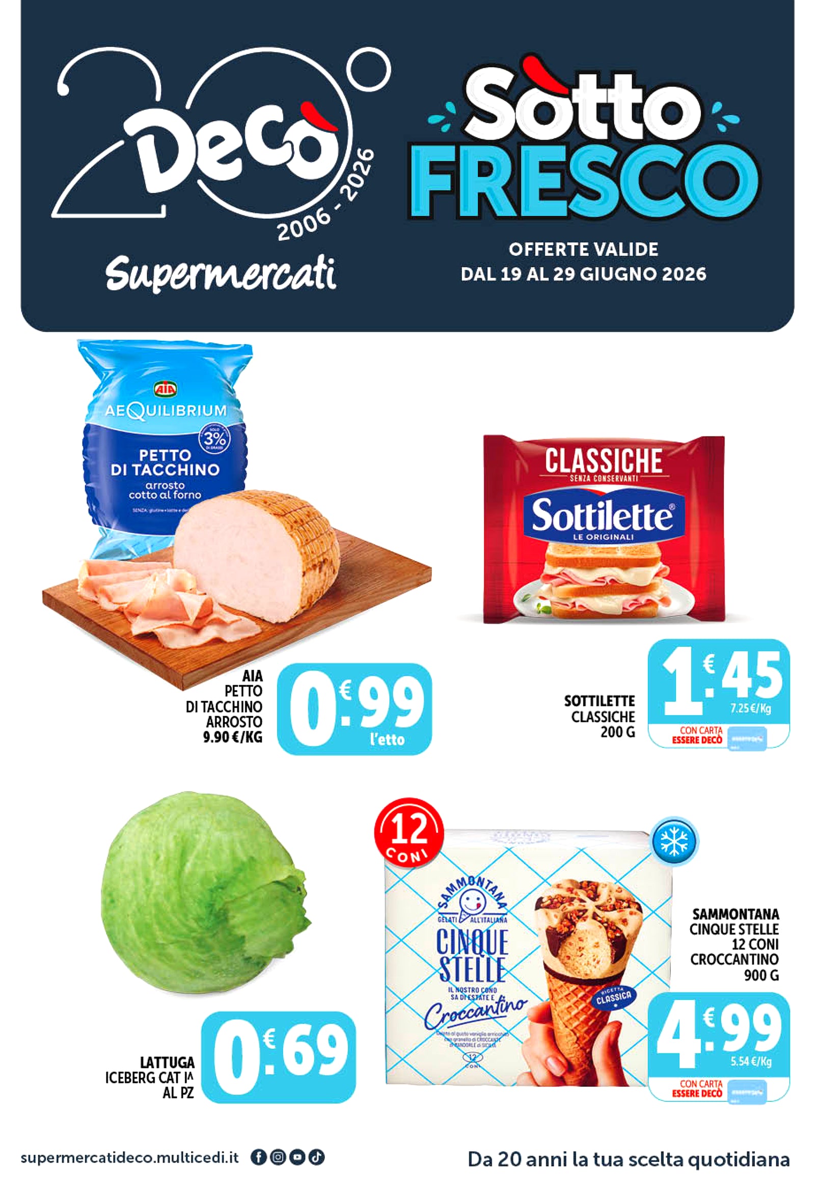 Prima pagina del volantino offerte
