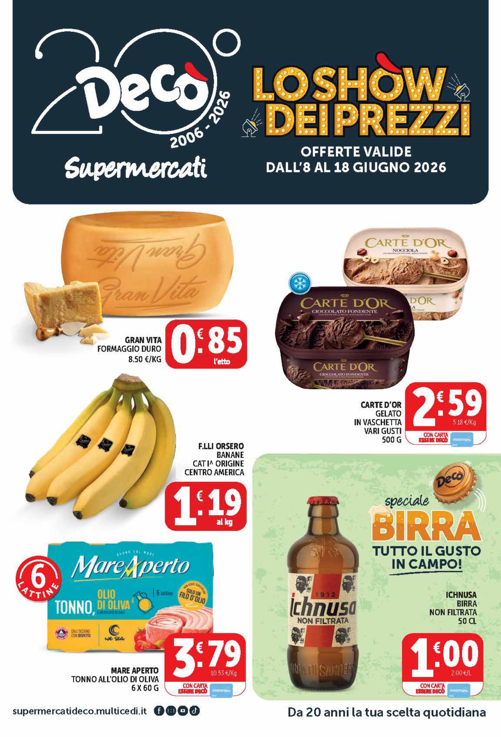 Prima pagina del volantino offerte