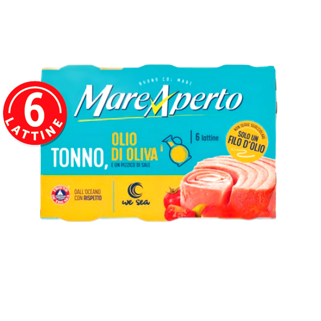MAREAPERTO tonno olio oliva 6 x 60 gr